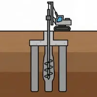 コラム工法の様子